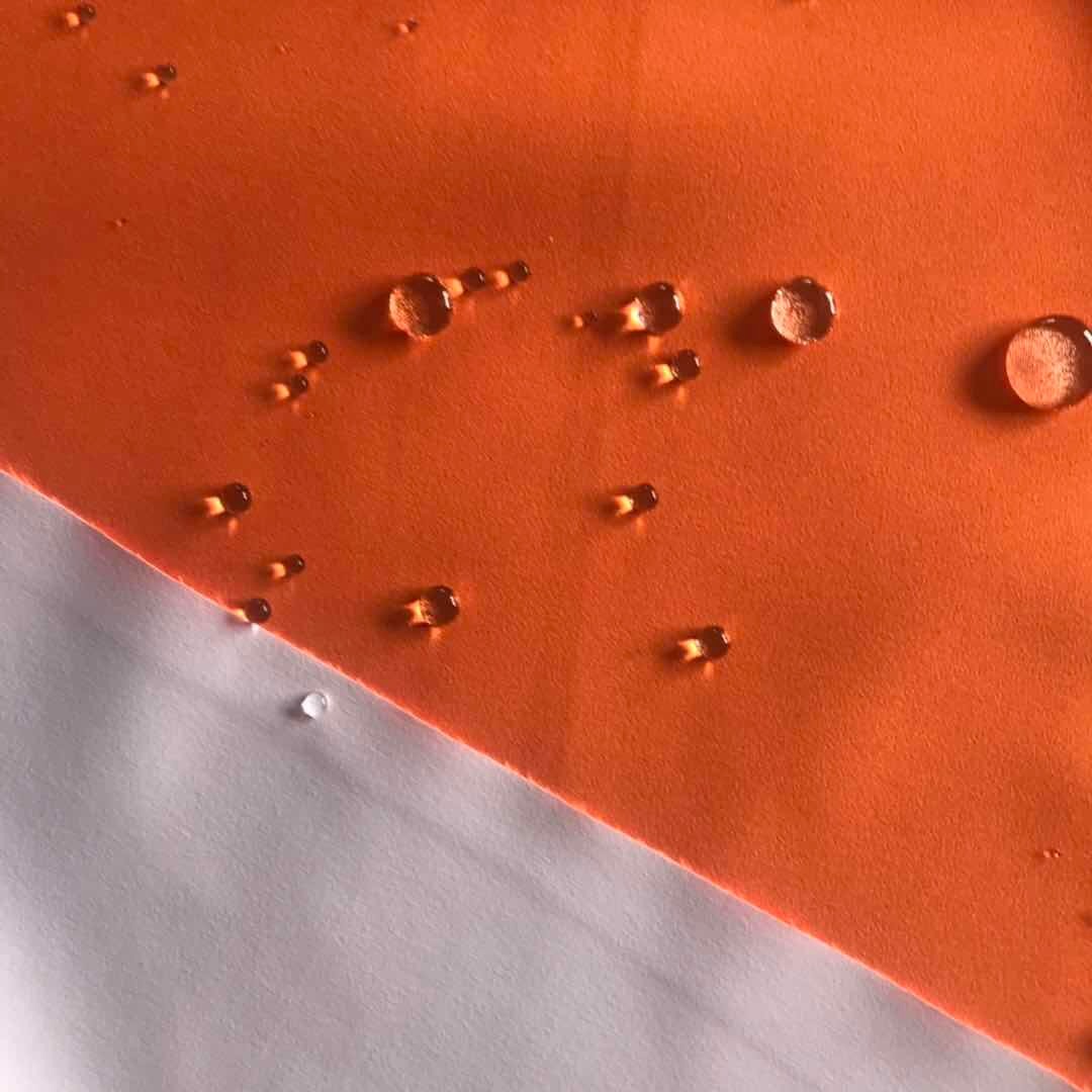 涤纶150D高弹机械弹春亚纺面料复合TPU白膜 棉服羽绒服防水面料 LEANTEX