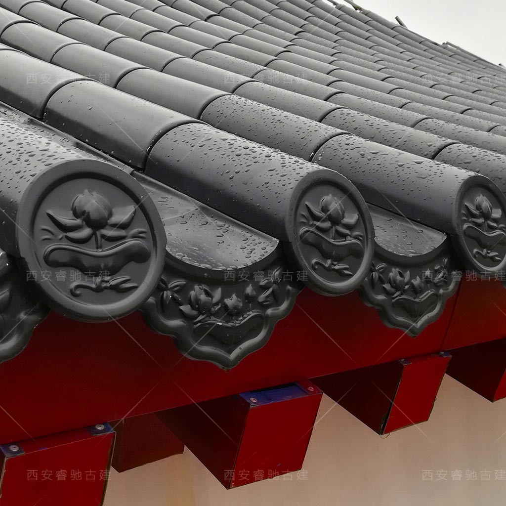 定制仿古金属铝瓦街道改造坡面屋面瓦屋檐瓦铝镁锰瓦寺庙用