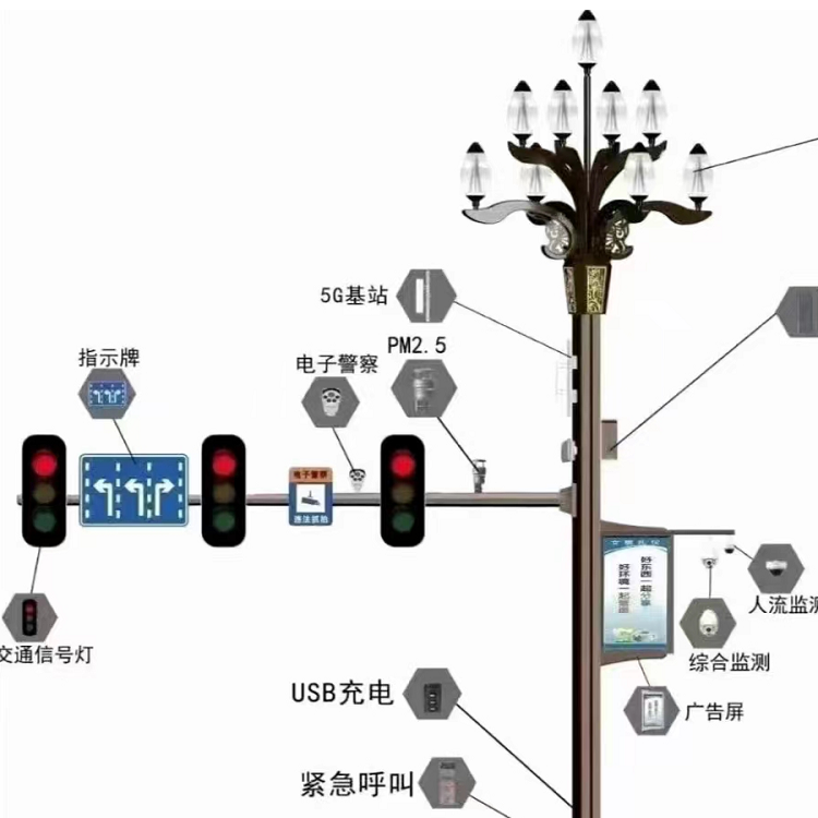 园区智慧路灯 道路LED灯 厂家销售