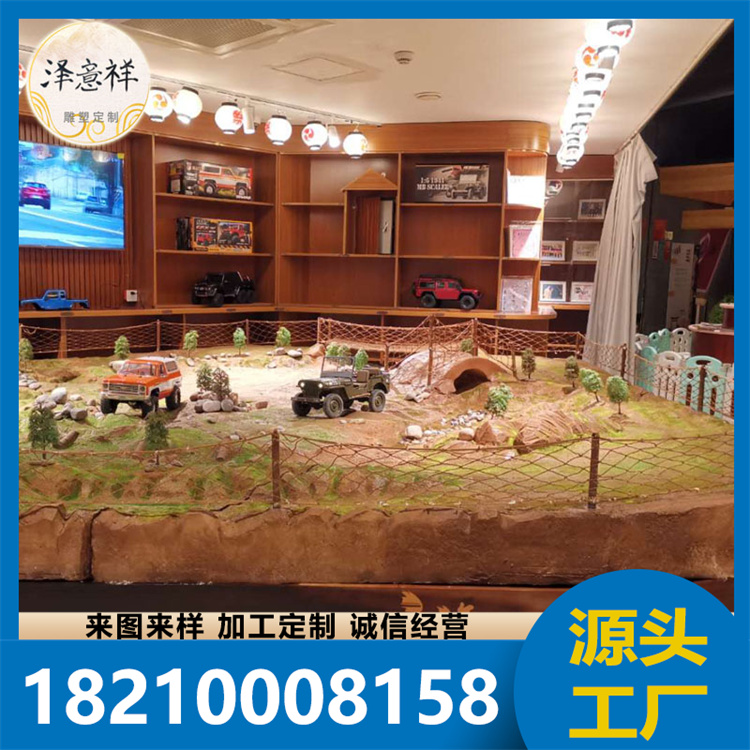 沙盘厂家直供越野车沙盘微缩景观工程