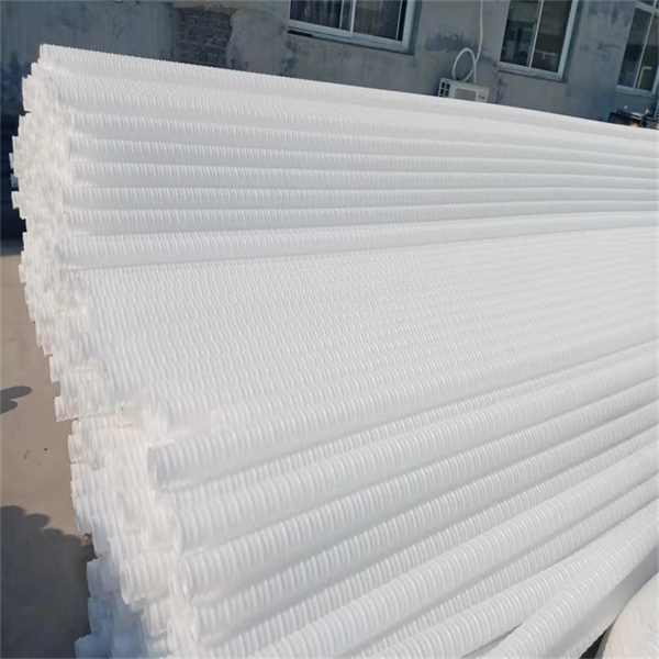 白色打孔HDPE桥梁塑料波纹管 市政工程排水管 防腐蚀