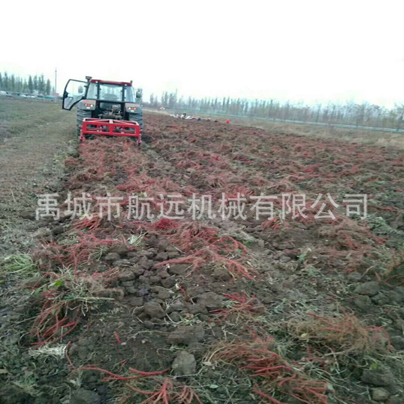 板蓝根柴胡丹参收获机   新型多种药材出土机 党参人参根茎作物挖掘机