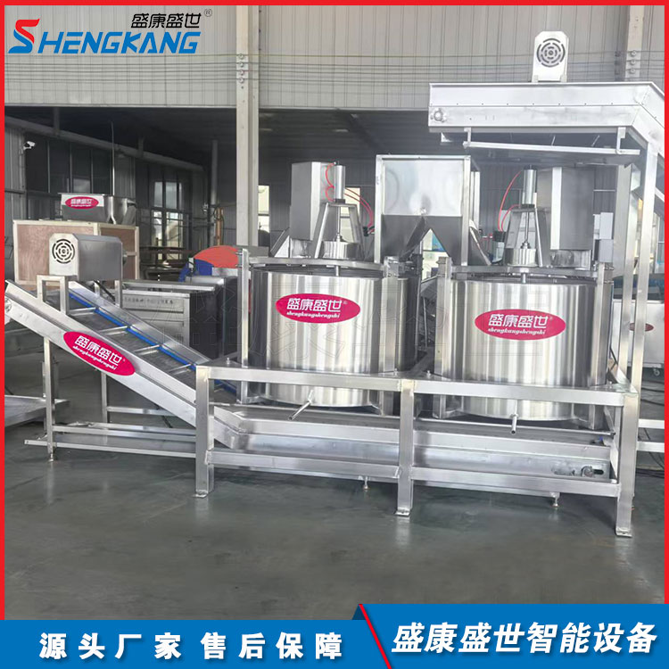 自动控温脱油机 面筋油炸甩油机 盛康定制
