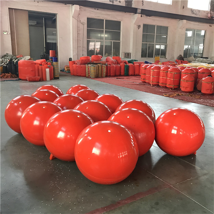 水库拦船浮球 各种水域用红色白色塑料浮球 海洋浮球
