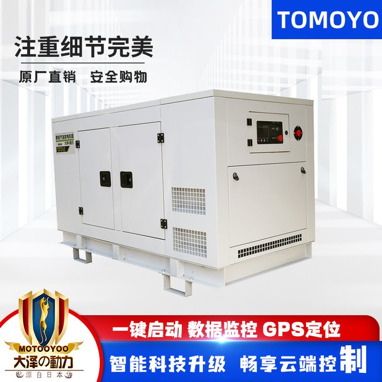 大泽动力10-60kw静音汽油发电机水冷自启动