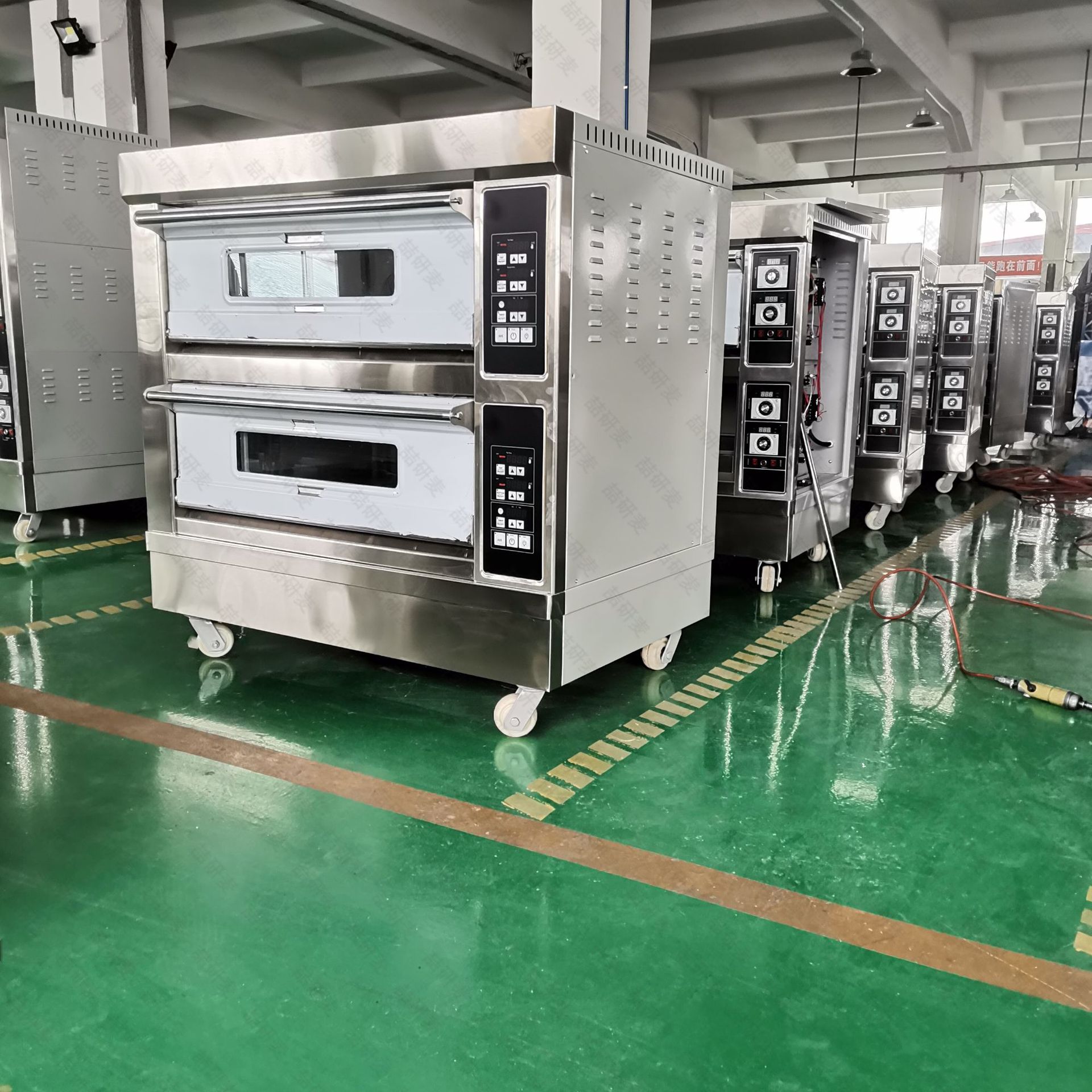 商用烧饼香酥饼烤箱微电脑带定时蜂鸣提醒分层式烤炉电热燃气层炉