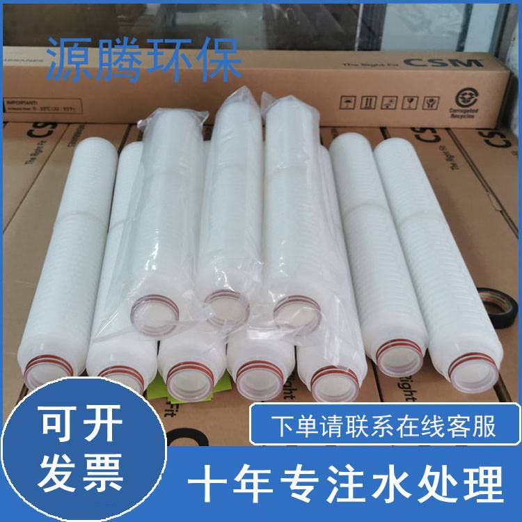 生活小区自来水过滤杂质处理净水器聚丙烯膜微孔折叠滤芯30寸