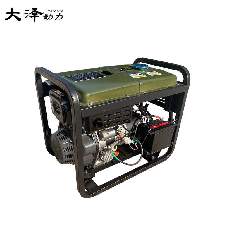 7千瓦单缸小型柴油发电机带轮子