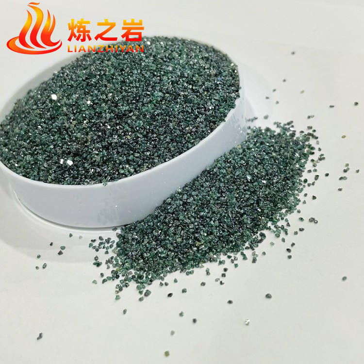 绿碳化硅厂家 金属表面喷砂一级绿碳化硅砂 绿色金刚砂