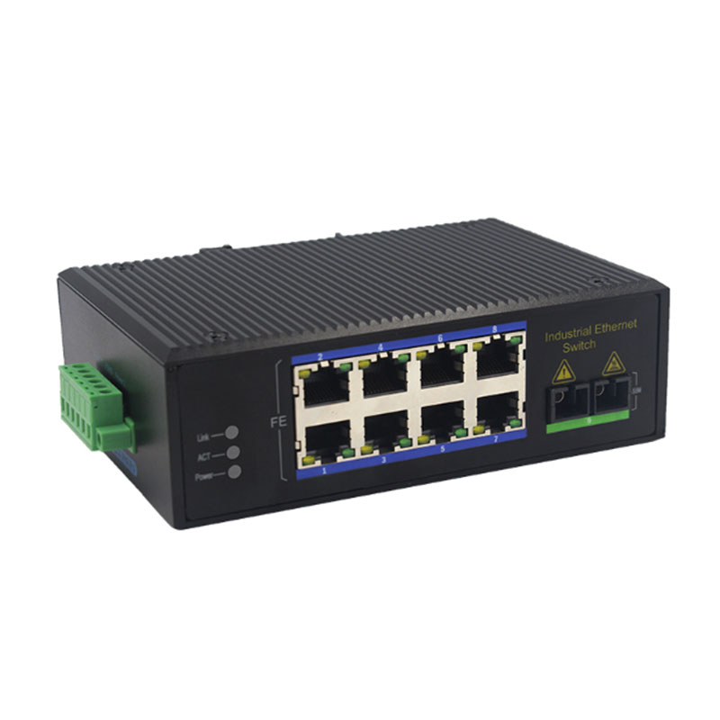 文朗WL-GYJ108GE系列千兆1光8电工业收发器