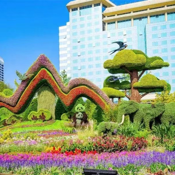 仿真植物绿雕 大型户外景观 造型逼真 工艺精良