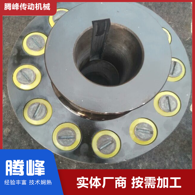 腾峰制动轮联轴器ZLL型带制动轮柱销齿式联轴器 风机用弹性连轴器