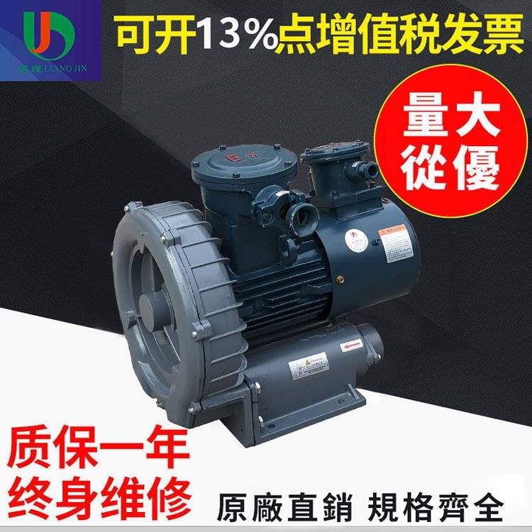 梁瑾EX防爆鼓风机EX-G-10化工环形隔爆高压风机