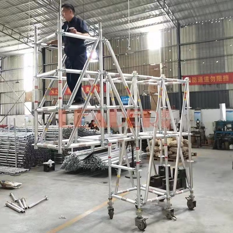 易达铝合金盘扣式脚手架 无焊接工艺制造 可租可售 快装脚手架 悬挑脚手架