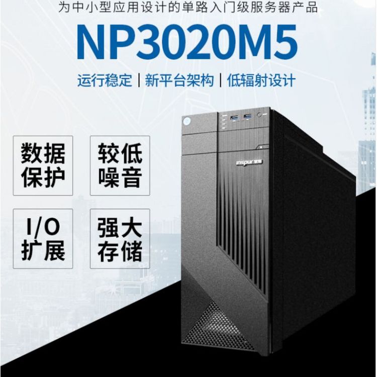 浪潮(INSPUR)NP3020|5570M5塔式服务器财务ERP|文件办公台式电脑