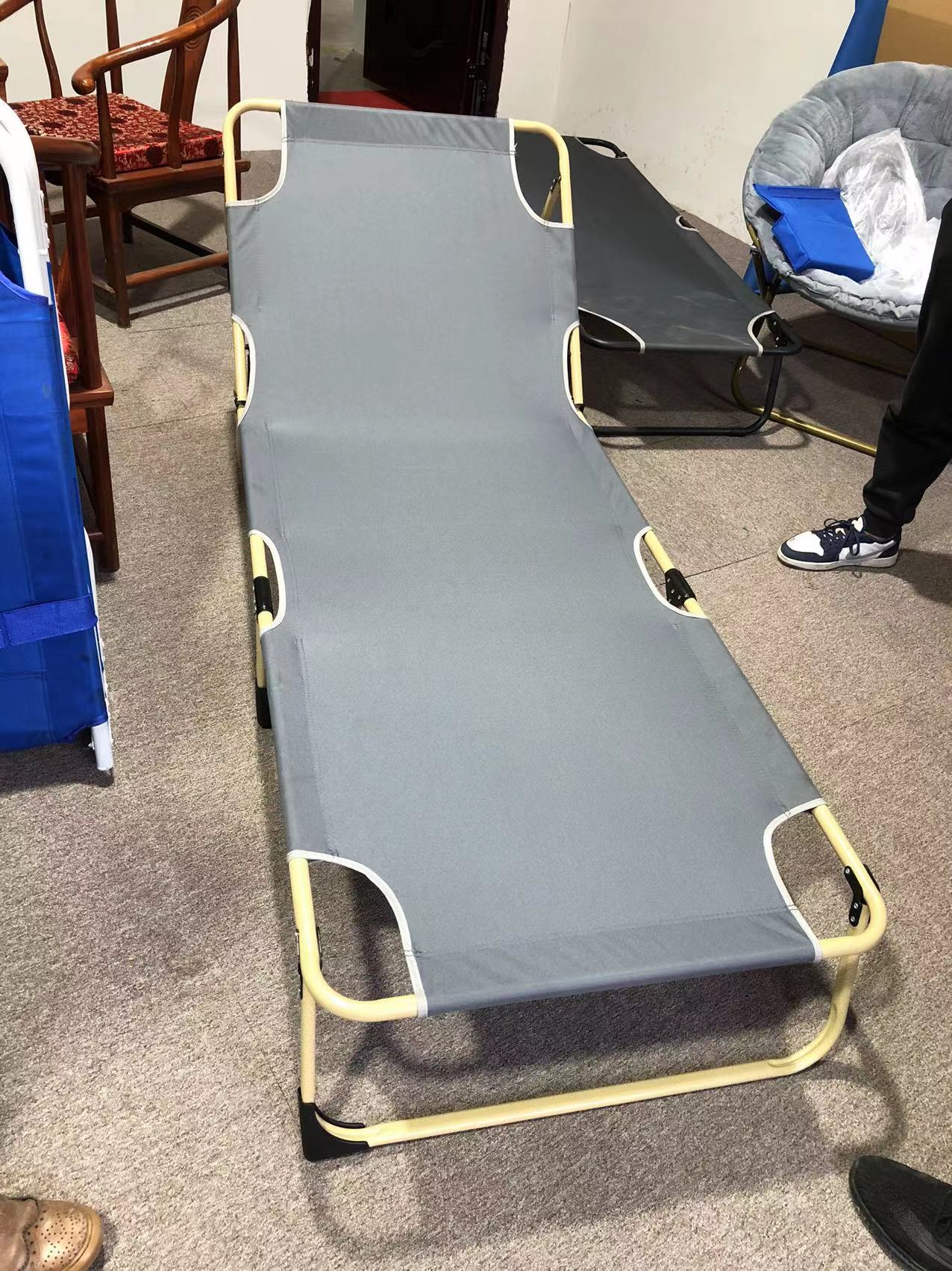 救灾专用担架铝合金担架不锈钢担架二折四折折叠床担架工厂批发