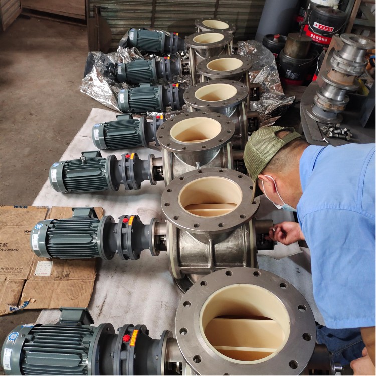 YJD-08大型卸料器 卸灰阀关风机 不锈钢叶轮给料机