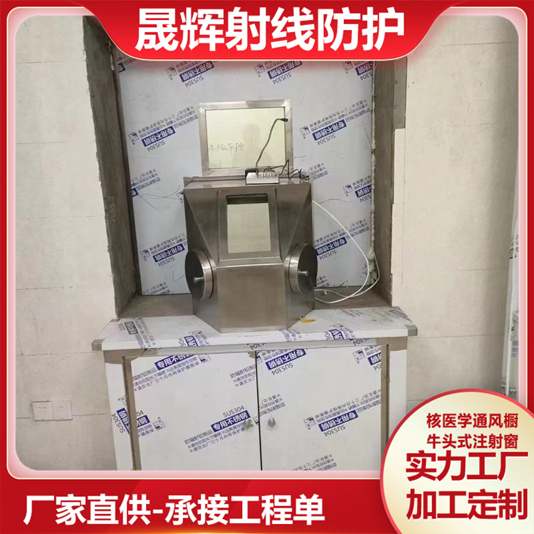 核医学通风橱 单联双联通风柜20/30mmPb铅屏蔽射线防护支持定制