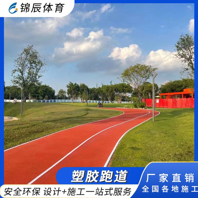 学校建一个200米混合型弹性操场 塑胶跑道球场材料 锦辰体育