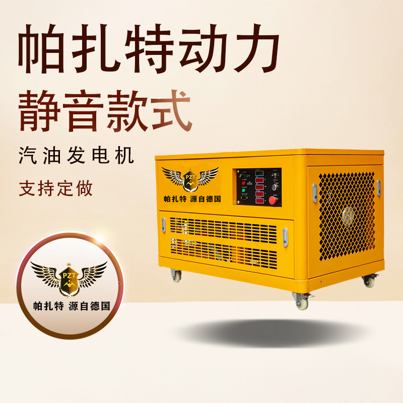 冷库应急帕扎特12KW汽油发电机