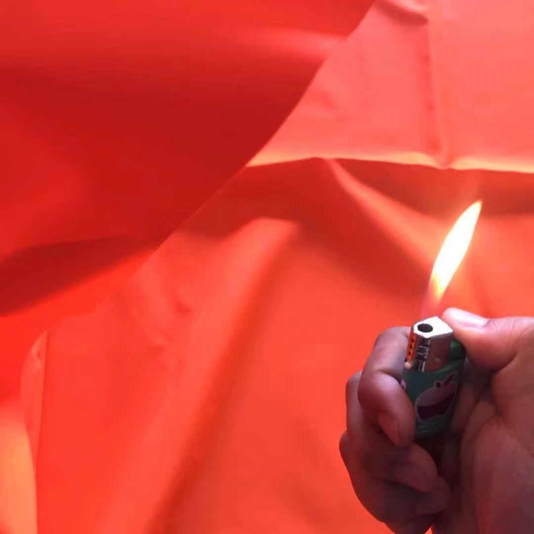 涤纶300D防火防水阻燃牛津布PU涂层帐篷面料 阻燃美标CPAI-84标准