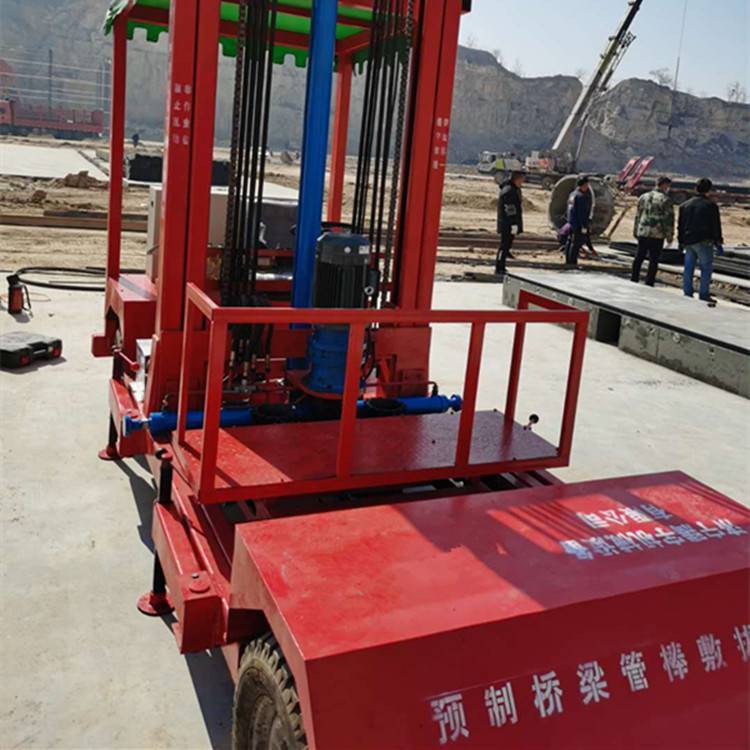 供应梁场橡胶管抽拔管机箱梁T梁拔管机橡胶管拔两根拔管机