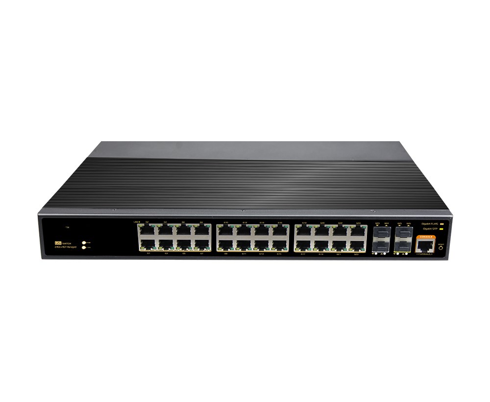 文朗WL-GYJ202404SFP系列管理型千兆 4光24电工业级交换机