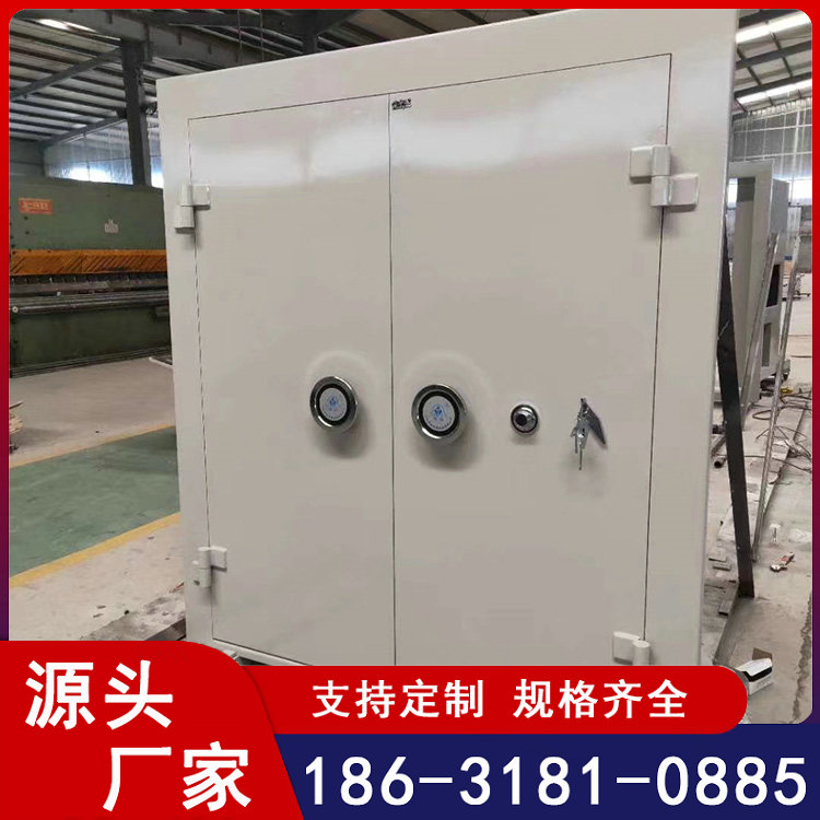 银行不锈钢金库门对开门带密码锁防火防盗