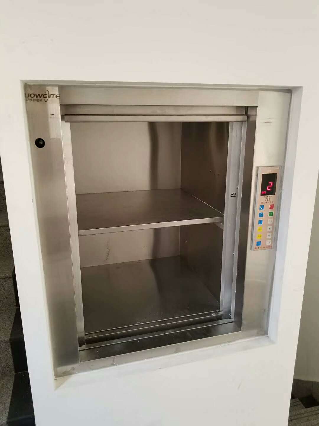 餐厅饭店小型传菜电梯  厨房简易循环曳引式传菜机
