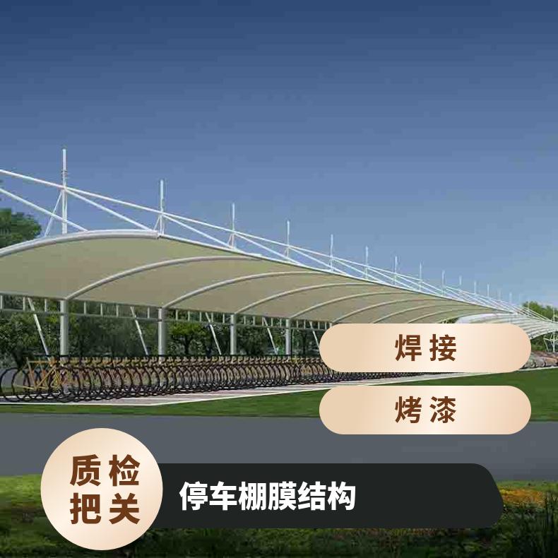 公园自行车膜结构工厂 设计方案简约美观抗击性好 耐老化