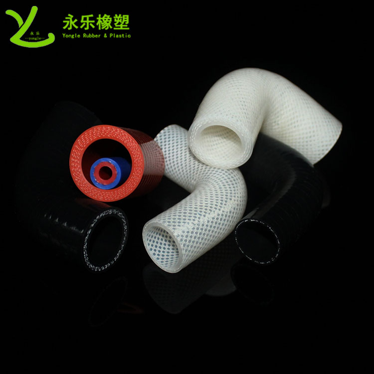 编织硅胶弯管 食品级硅胶编织管生产厂家