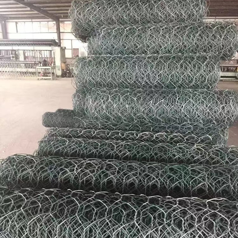 格宾石笼网河道治理护堤石笼网箱水利工程防汛固堤水利雷诺护垫