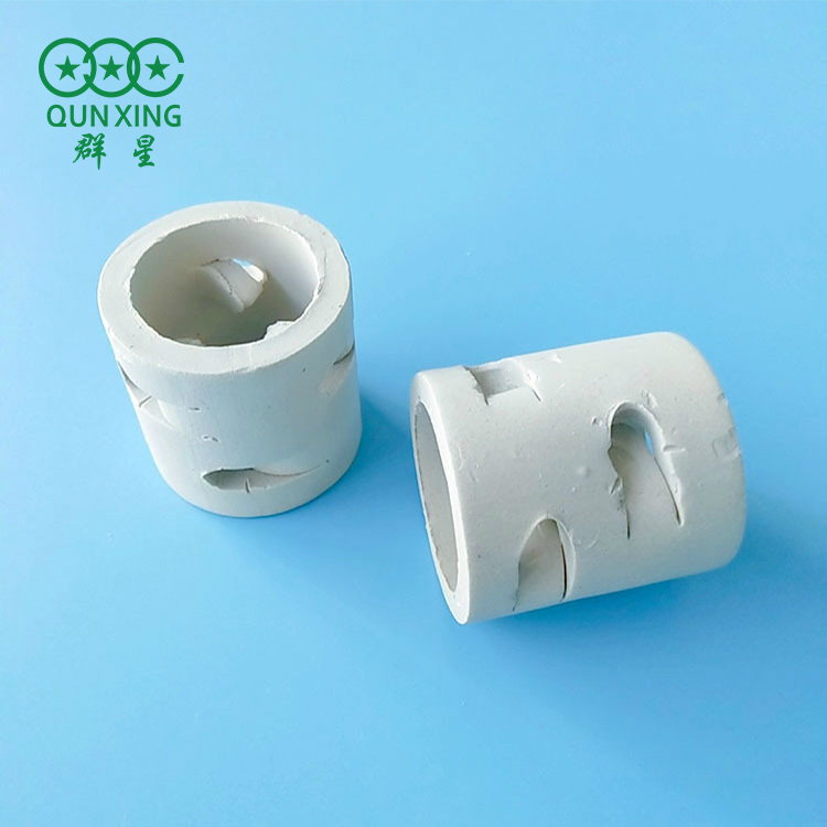 陶瓷鲍尔环 50mm  分离效率高 散堆填料 群星供应