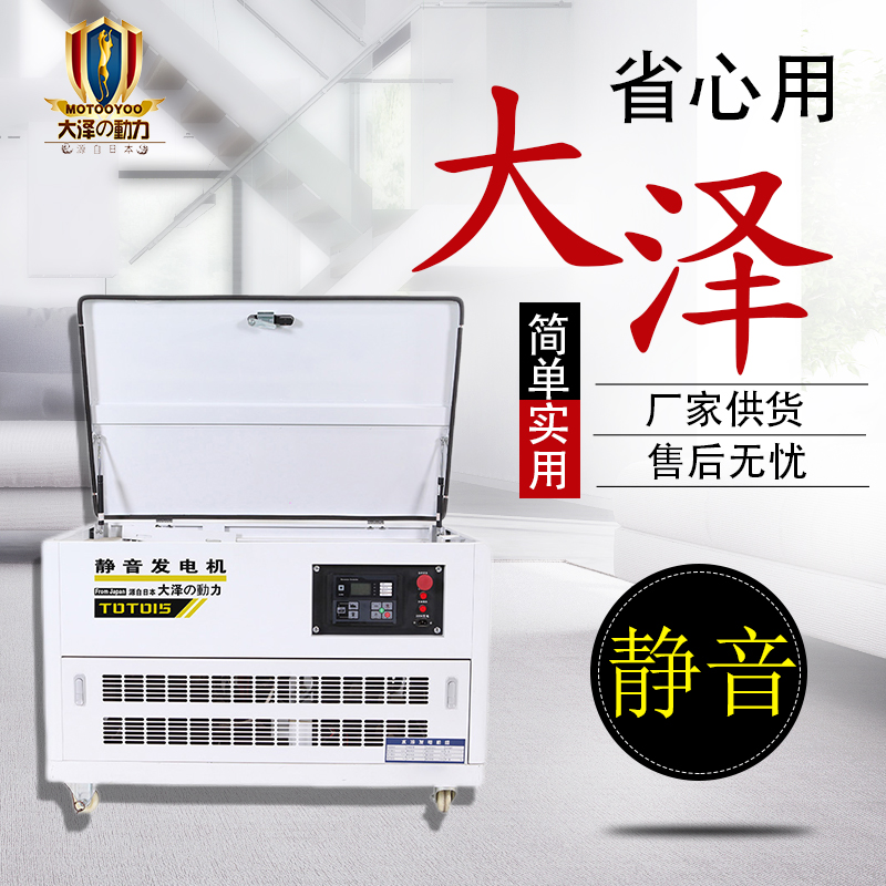 大泽动力TOTO10 便携静音10KW汽油发电机