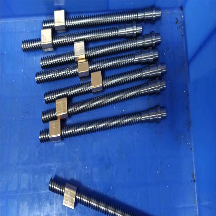 梯形牙丝杆10*6导程 45钢黄铜材质 双头螺距3 现车工艺