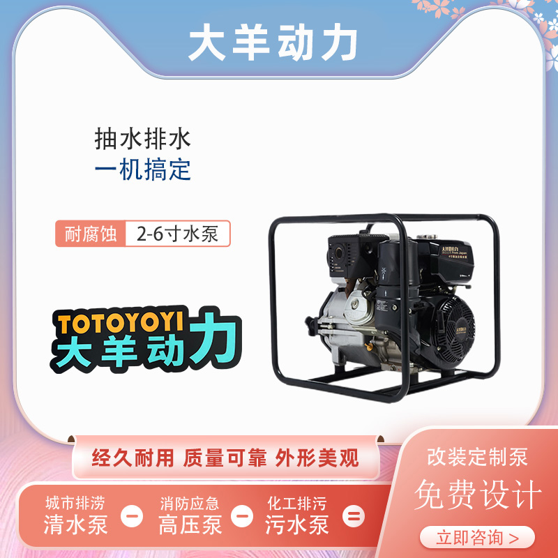 大羊动力3寸汽油水泵