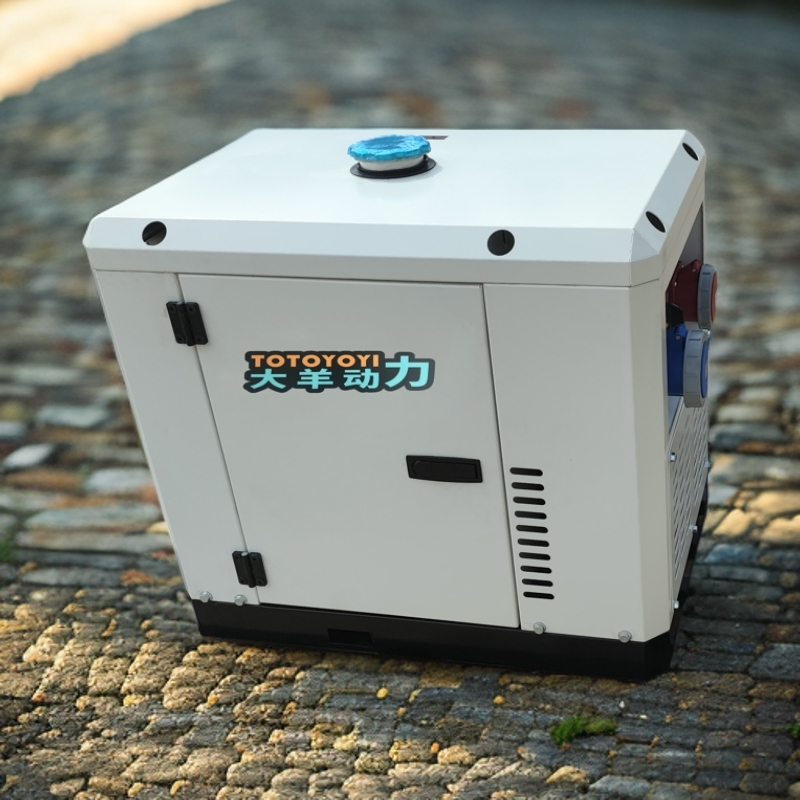 车载变频8kw静音柴油发电机单相220v 小尺寸