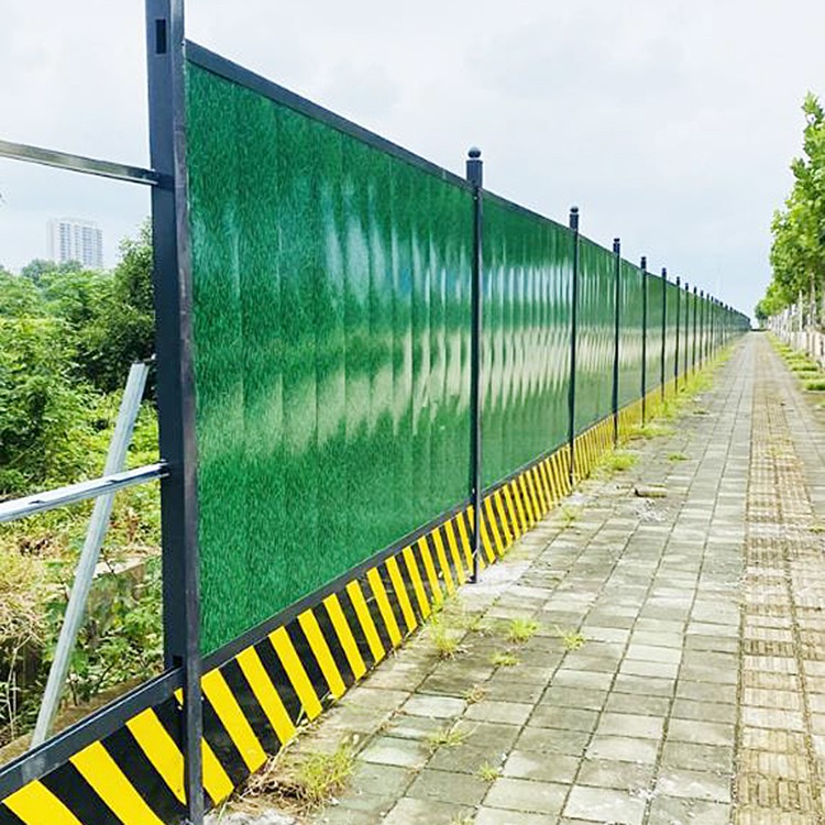 绿色市政工程施工围挡厂家彩钢围挡工地围挡
