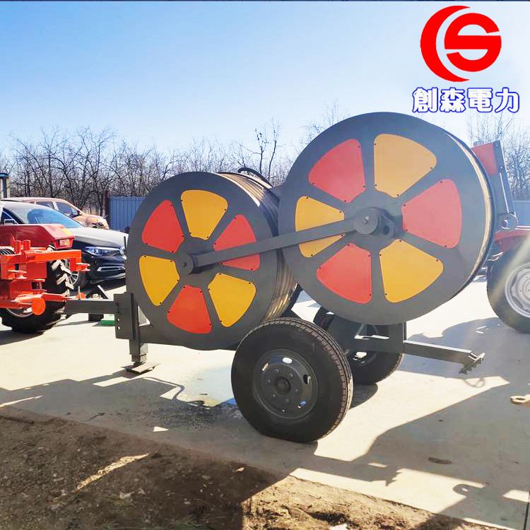 电力牵引机光缆张力机机械式被动张力放线机小型