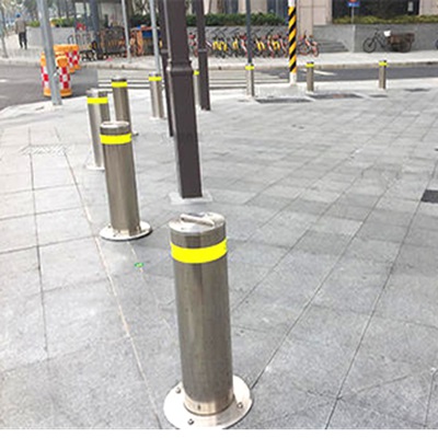 半自动不锈钢升降柱 校门口道路升降柱 厂家直销