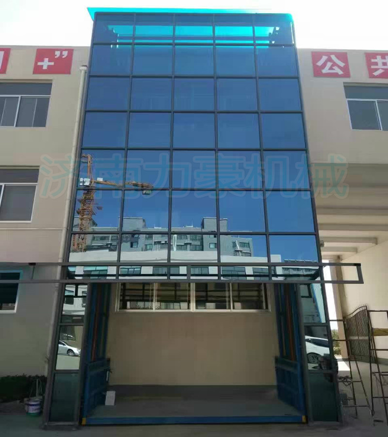 力豪机械 石油化工2吨库房升降货梯 货升降平台 导轨式升降机厂家