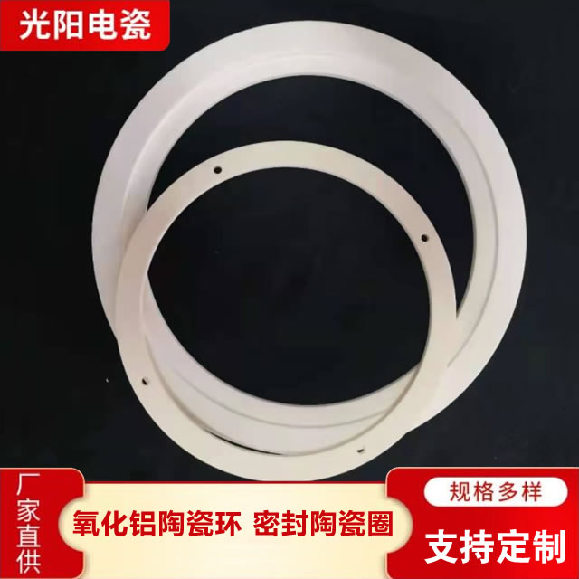 99氧化铝陶瓷环加工95瓷环 陶瓷密封圈耐高温耐磨损