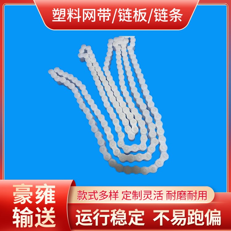 08A08B塑料滚子链条 耐强酸碱强腐蚀PVDF材质PP材料传动链条