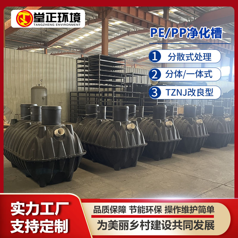 美丽乡村组合式PE一体化 农村生活污水处理旱厕改造 一体式净化槽 升级提标改造