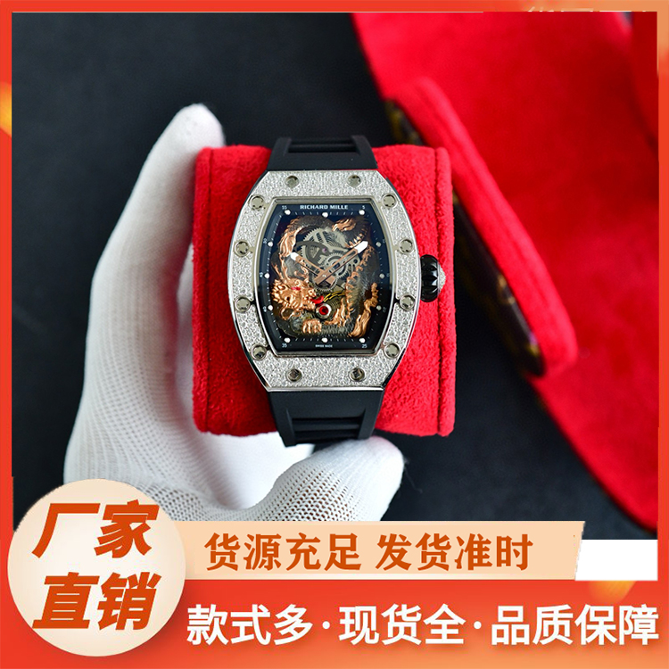 手表厂家 品牌手表男士防水时尚菱面设计商务跨境男腕 表工厂批发
