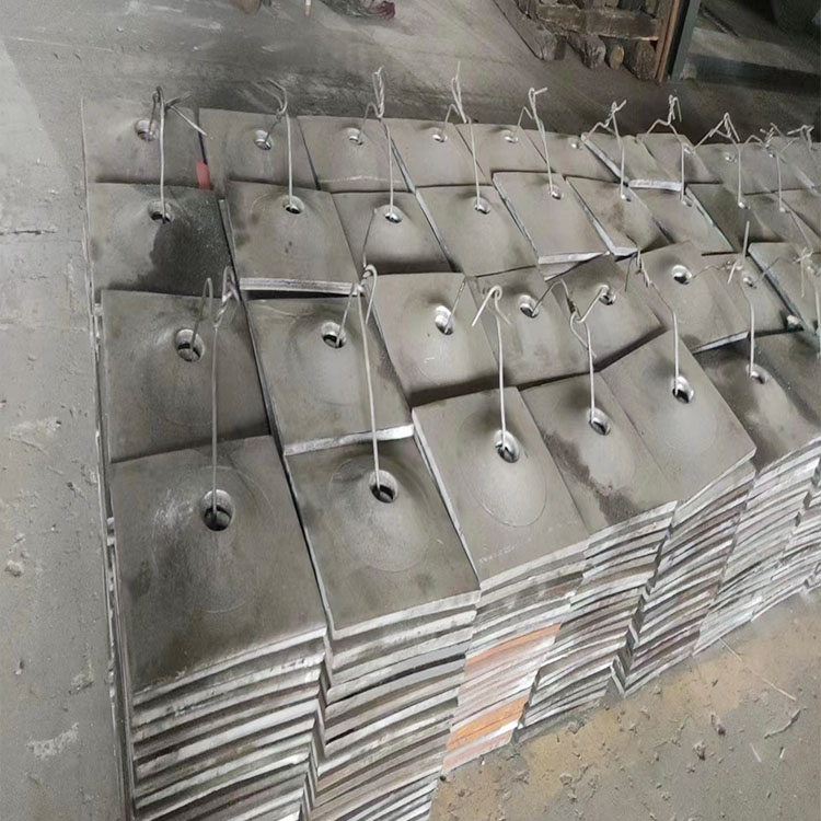 矿用隧道中空金属托盘 重量轻 方圆形锚杆垫板