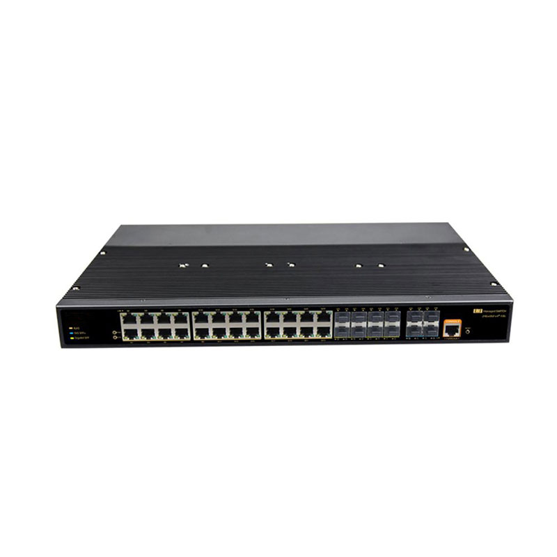 文朗WL-GYJ202404W08SFP管理型千兆 8光24电4万兆工业级交换机