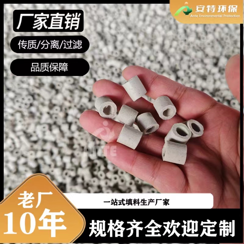 供应陶瓷拉西环 小尺寸陶瓷圈 陶瓷环3*3 6*6规格齐全 安特环保