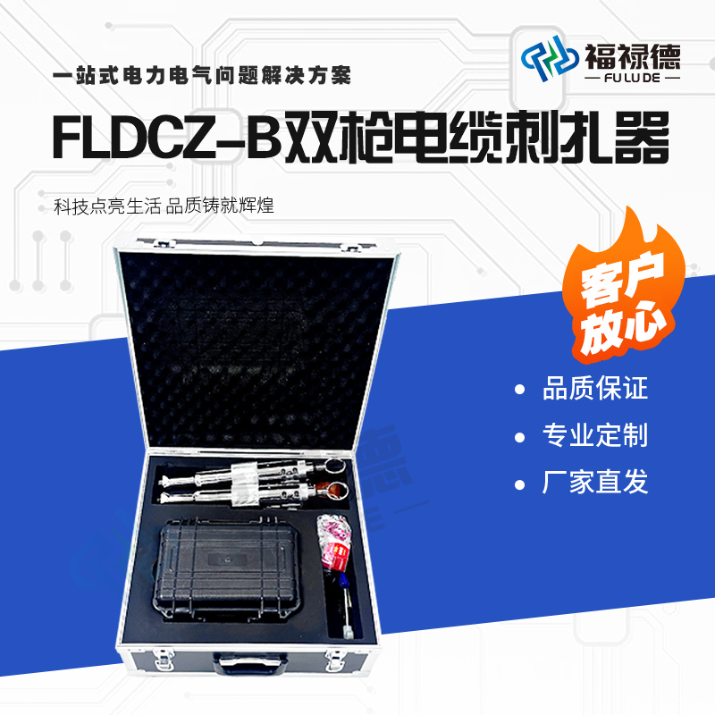 福禄德FLDCZ-B双枪电缆刺扎器定时刺伤仪线缆穿刺提示刺穿仪厂家