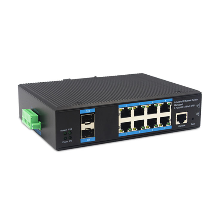 文朗WL-GYJ208G02SFP系列管理型千兆2光8电工业级交换机